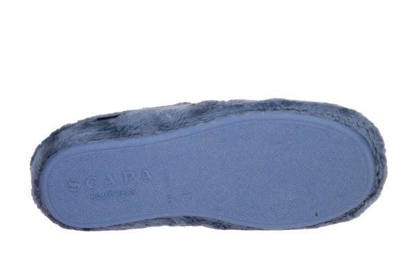 Scapa Montblanc Pantoffel Jeansblauw  (21/06700226-773) - Caramel (Sint-Job-in-’t-Goor)