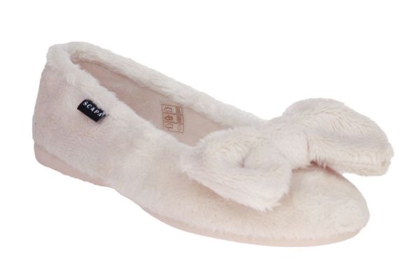 Scapa Montblanc Ballerina Pantoffel Strik Beige  (21/38001219-113) - Caramel (Sint-Job-in-’t-Goor)