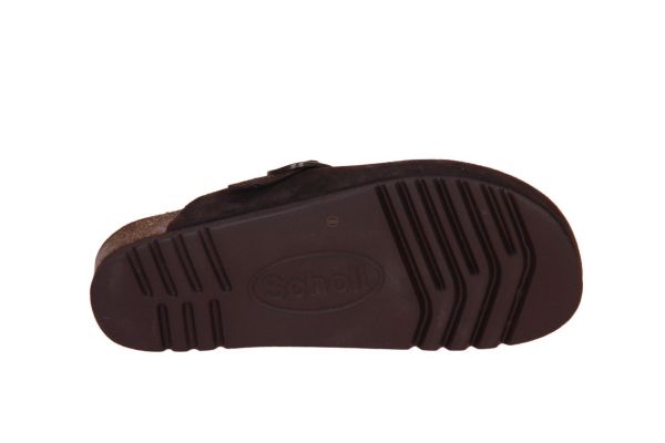 Scholl Fae Slipper Wol - Donkerbruin (F31810 DARK BROWN/TAUPE) - Caramel (Sint-Job-in-’t-Goor)