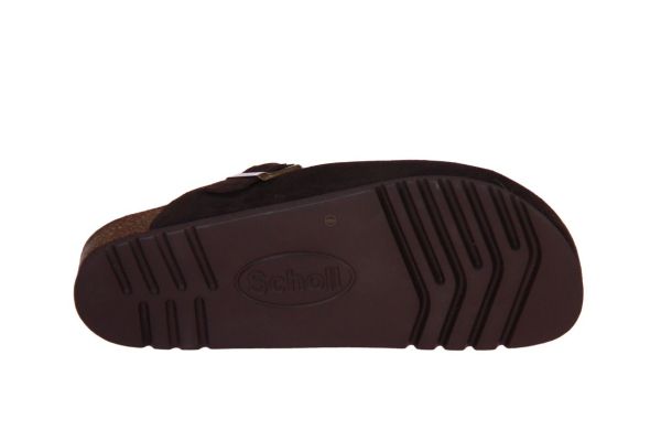 Scholl Olivier Slipper Wol - Dark Taupe  (F32575 DARK TAUPE) - Caramel (Sint-Job-in-’t-Goor)