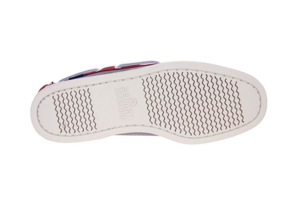 Sebago Docksides Portland Spinnaker Nubuck Light Grey Smoke Red  (7001SE0-N30) - Caramel (Sint-Job-in-’t-Goor)