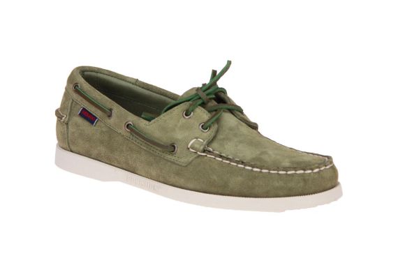 Sebago Docksides Portland Flesh Out Green Military  (7111PTW-909) - Caramel (Sint-Job-in-’t-Goor)