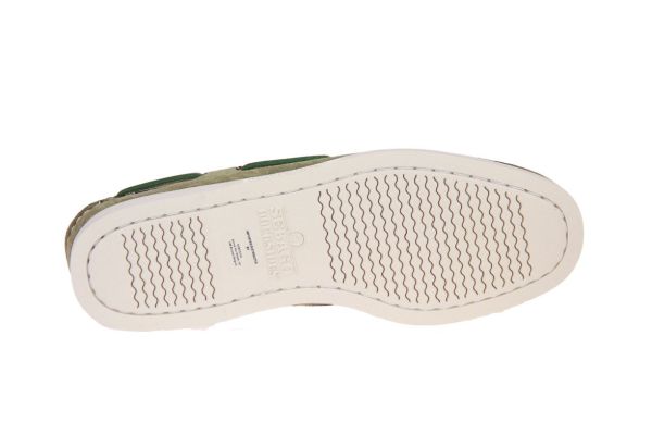 Sebago Docksides Portland Flesh Out Green Military  (7111PTW-909) - Caramel (Sint-Job-in-’t-Goor)
