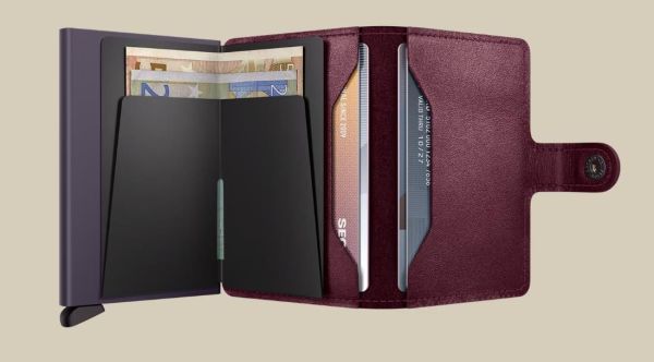 Secrid Miniwallet Original Cranberry  (M-cranberry) - Caramel (Sint-Job-in-’t-Goor)