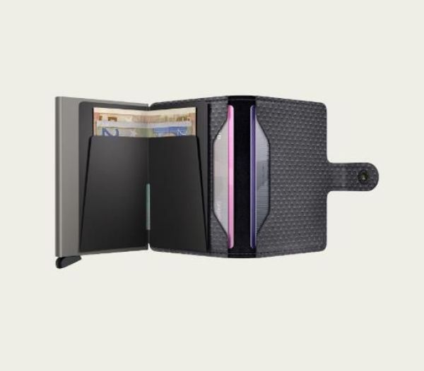 Secrid Miniwallet Pyramid Grey  (MPY-grey) - Caramel (Sint-Job-in-’t-Goor)