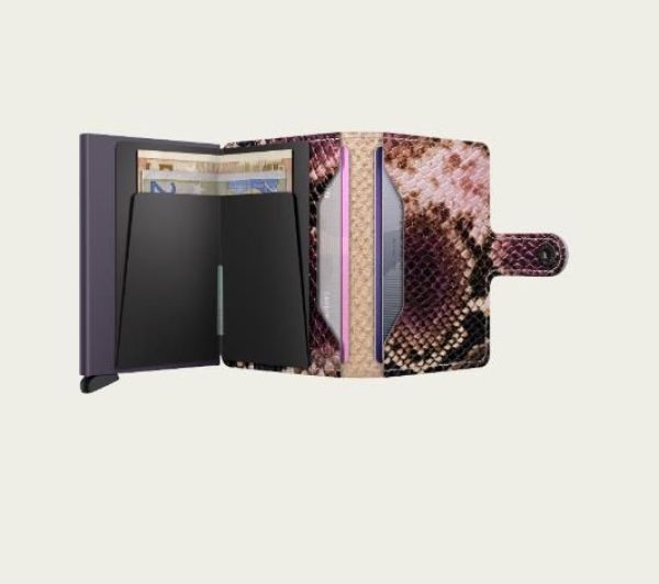 Secrid Miniwallet Serpent Purple  (MSE-purple) - Caramel (Sint-Job-in-’t-Goor)