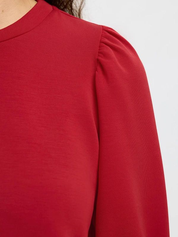 Selected Femme Tenny 3/4 Top Equstrian Red  (16082379 equestrian red) - Caramel (Sint-Job-in-’t-Goor)