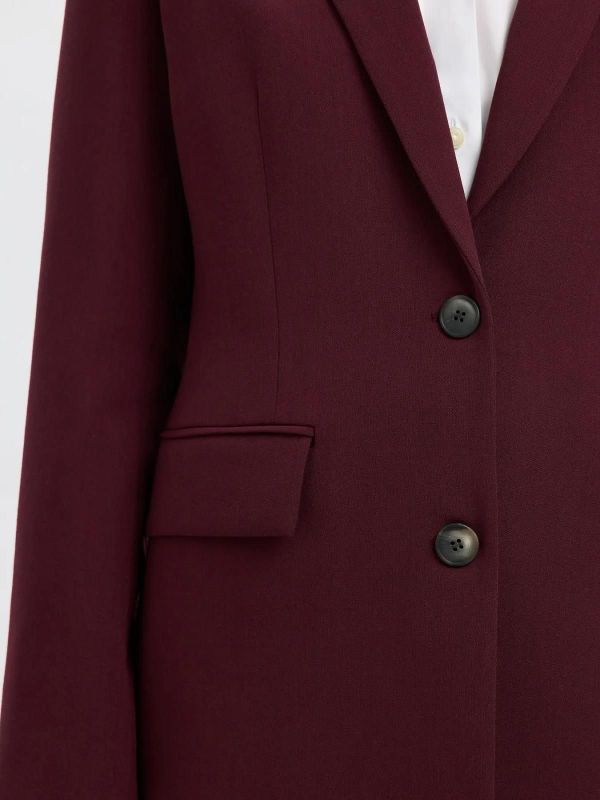 Selected Femme Rita LS Classic Blazer Fig Melagne  (16094203 fig) - Caramel (Sint-Job-in-’t-Goor)