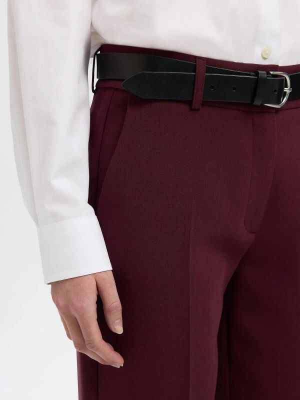 Selected Femme Rita-Ria MW Cropped Pant Fig Melange  (16094207 fig) - Caramel (Sint-Job-in-’t-Goor)
