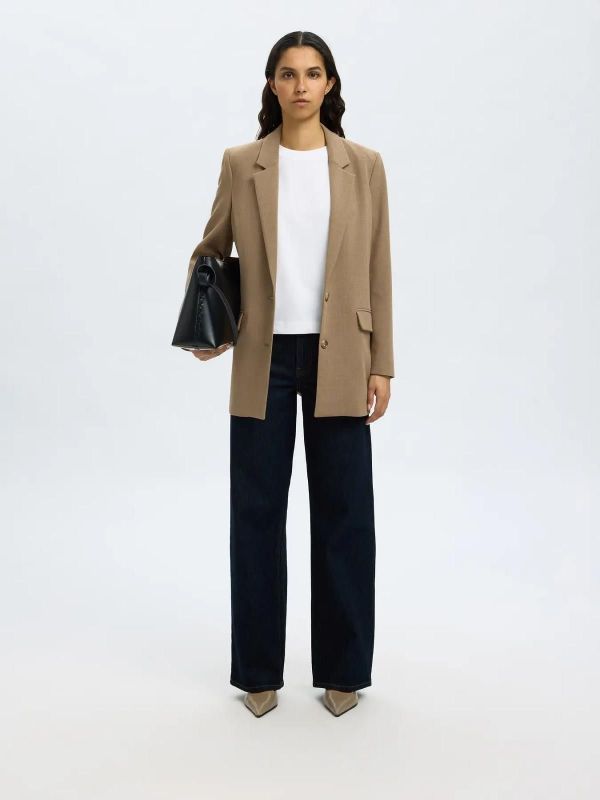 Selected Femme Wide Bea-Kori HW Jeans 