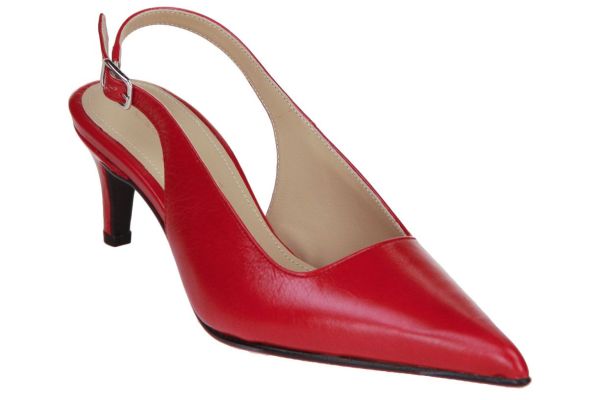 Selected Femme Isla Slingback Equestrian Red  (16098517 EQUESTRIAN RED ) - Caramel (Sint-Job-in-’t-Goor)