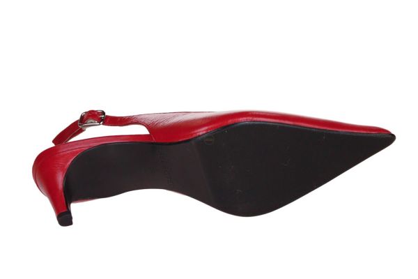 Selected Femme Isla Slingback Equestrian Red  (16098517 EQUESTRIAN RED ) - Caramel (Sint-Job-in-’t-Goor)