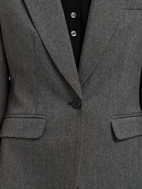 Selected Femme Fitted Alma Blazer Black Structure  (16098857 black) - Caramel (Sint-Job-in-’t-Goor)