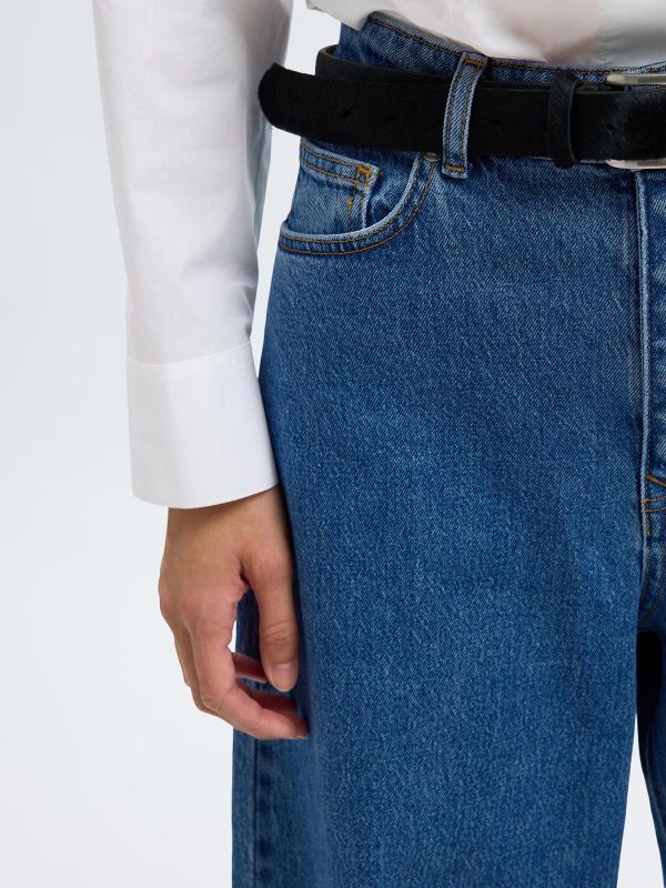 SLW Loose Barrel Ane-Kori Jeans Medium Blue Denim  (16099386 medium blue) - Caramel (Sint-Job-in-’t-Goor)