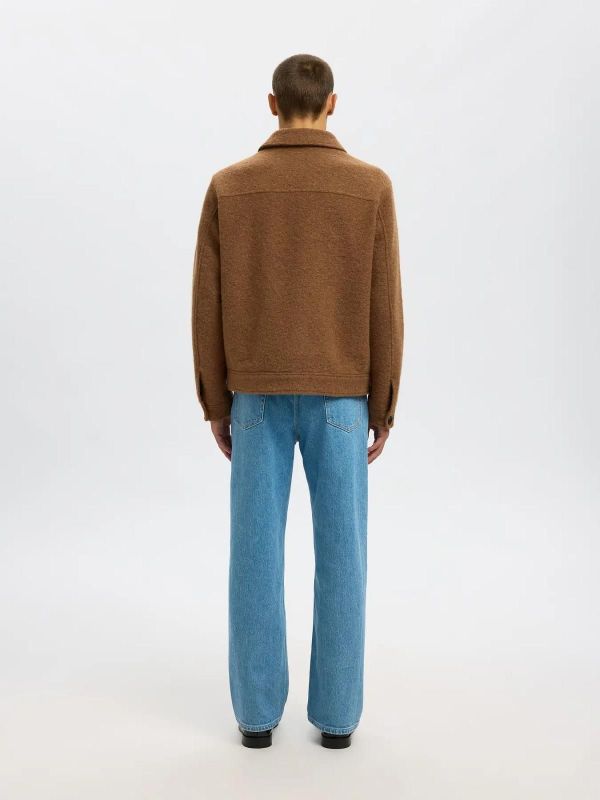 Selected Homme Jakob Wool Blend Jacket Chipmunk  (16098263 CHIPMUNK) - Caramel (Sint-Job-in-’t-Goor)