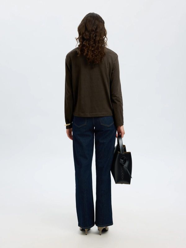 SLW Essential LS Boxy Tee Delicioso  (16092523 DELICIOSO) - Caramel (Sint-Job-in-’t-Goor)