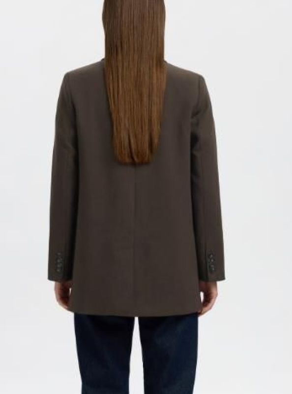 Selected Femme Rita LS Relaxed Blazer Delicioso Melange  (16094205 Delicioso) - Caramel (Sint-Job-in-’t-Goor)