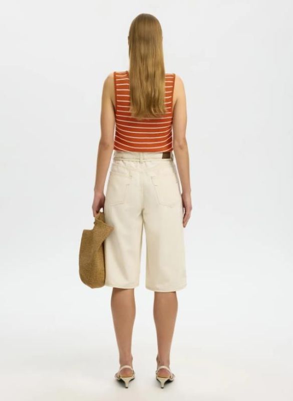 SLF Moon Sus SL Knit Top Potters Clay/Birch  (16093769 POTTERS CLAY) - Caramel (Sint-Job-in-’t-Goor)