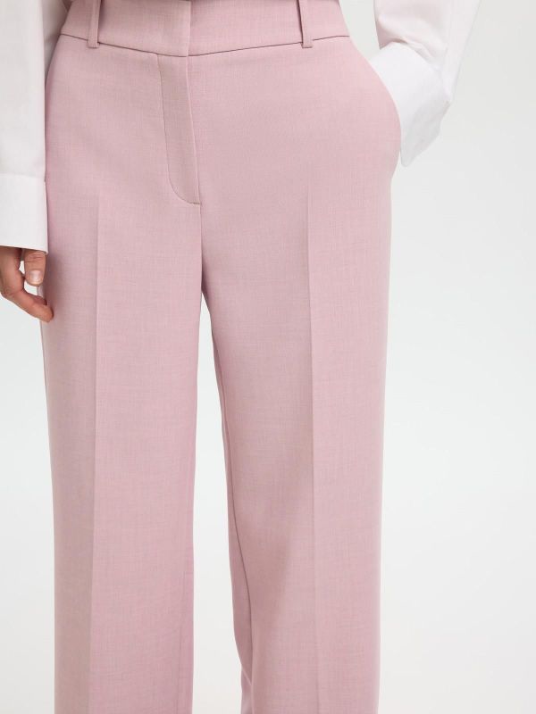 SLW Rita MW Wide Pant Bleached Mauve  (16094206 BLEACHED MAUVE) - Caramel (Sint-Job-in-’t-Goor)