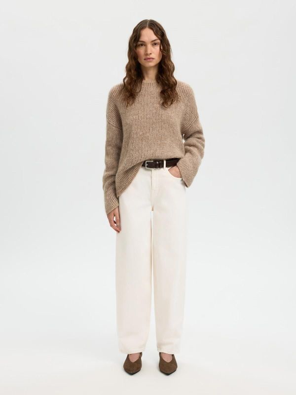 SLF Barrel Ebba HW Jeans Egret  (16100266 EGRET) - Caramel (Sint-Job-in-’t-Goor)