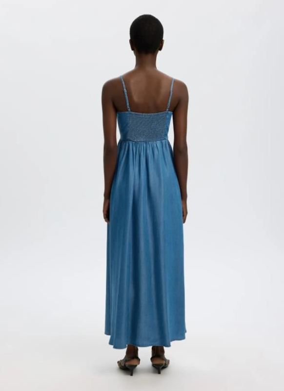 SLF Janna Regular SL Ankle Dress Medium Blue Denim  (16101558 MEDIUM BLUE DENIM) - Caramel (Sint-Job-in-’t-Goor)