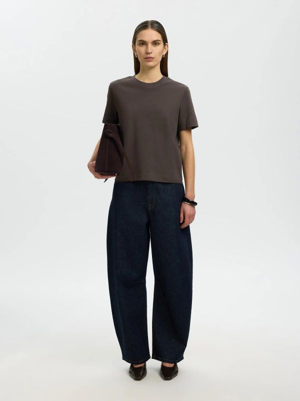 SLW Essential SS Boxy Tee Delicioso  (16087919 delicioso) - Caramel (Sint-Job-in-’t-Goor)