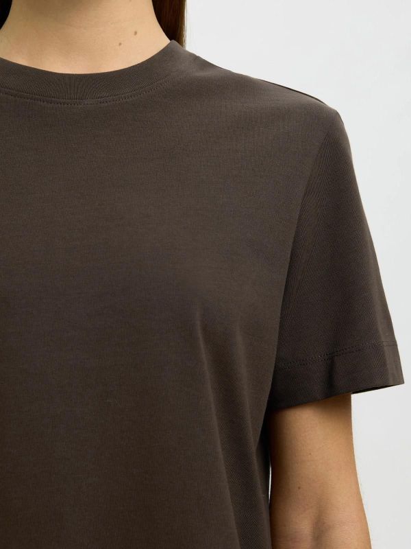 SLW Essential SS Boxy Tee Delicioso  (16087919 delicioso) - Caramel (Sint-Job-in-’t-Goor)