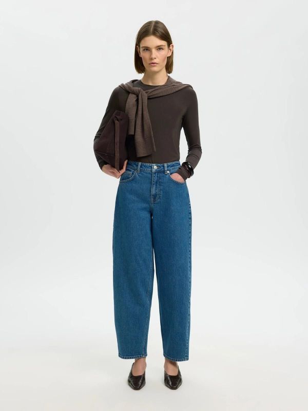 SLW Manja LS O-Neck Delicioso  (16094343 delicioso) - Caramel (Sint-Job-in-’t-Goor)