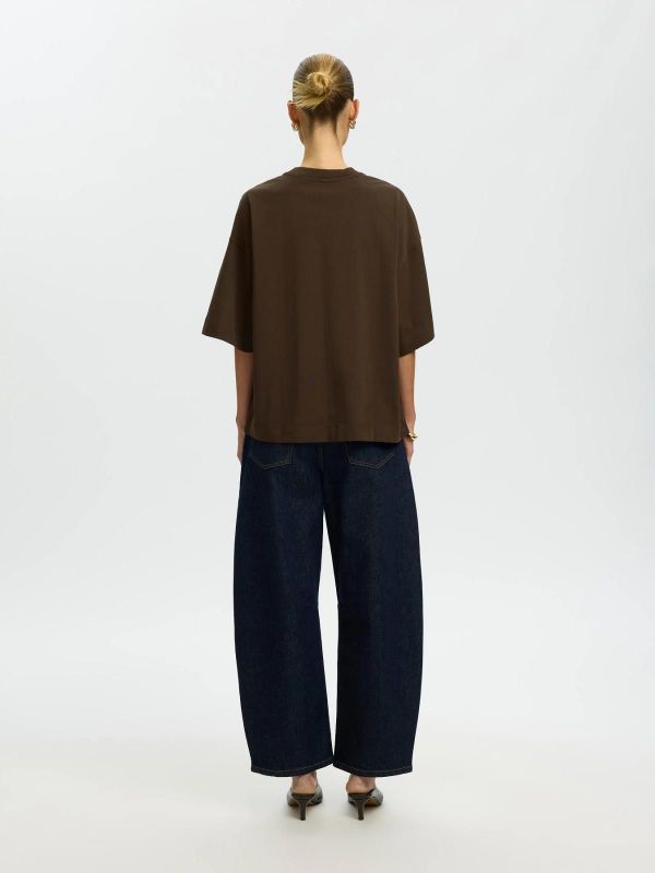 SLW Colwoman 2/4 Oversized Tee Delicioso  (16097896 delicioso) - Caramel (Sint-Job-in-’t-Goor)