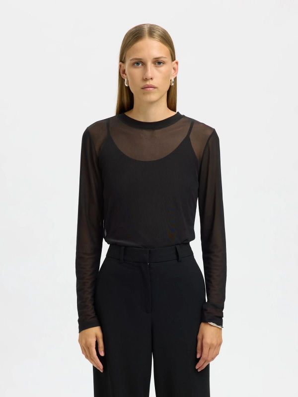 SLW Olga LS Top Ex Black  (16101450 black) - Caramel (Sint-Job-in-’t-Goor)