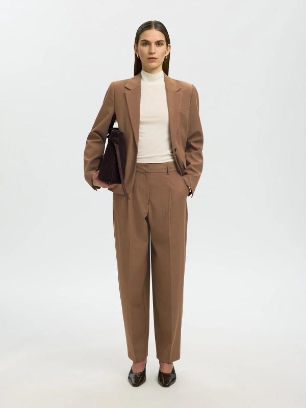 SLW Barrel Signe MW Pant Toffee  (16101748 toffee ) - Caramel (Sint-Job-in-’t-Goor)