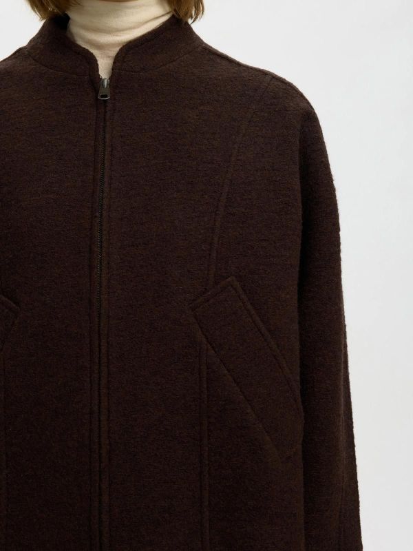 SLW Jacqueline Wool Blend Jacket Delicioso Melange  (16101778 delicioso ) - Caramel (Sint-Job-in-’t-Goor)