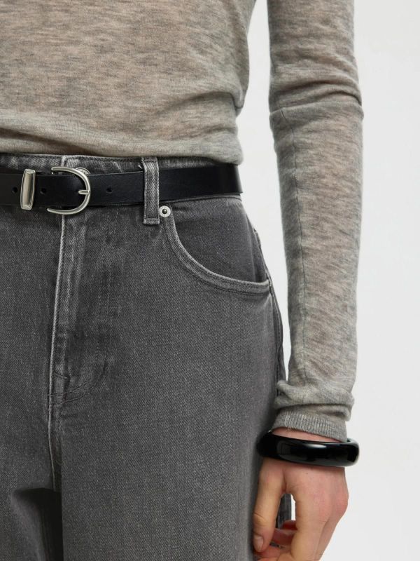 SLW Barrel Bea-Kori HW Jeans Medium Grey Denim 