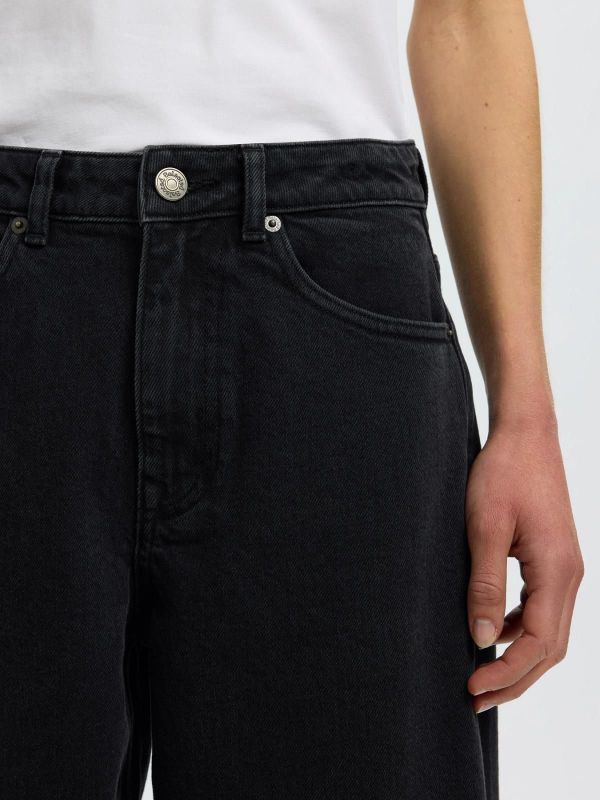 SLW Barrel Bea-Kori HW Jeans Black Denim 