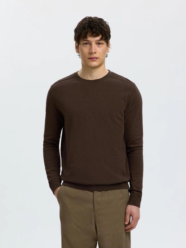 SLM Berg Crew Neck Delicioso Melange  (16074682 delicioso melange ) - Caramel (Sint-Job-in-’t-Goor)