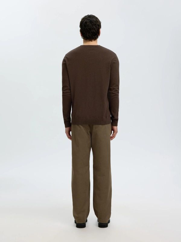 SLM Berg Crew Neck Delicioso Melange  (16074682 delicioso melange ) - Caramel (Sint-Job-in-’t-Goor)