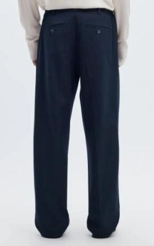 SLM 220 Loose Finn Flex Pants - Navy  (16097529 Navy Blazer) - Caramel (Sint-Job-in-’t-Goor)
