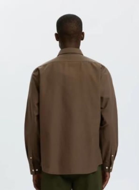 SLM Cole Rick OX Regular Fit LS Shirt - Delicioso Chocolate Chip  (16077359 Delicioso) - Caramel (Sint-Job-in-’t-Goor)