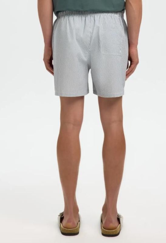 SLH Cooper Seersucker Swimshorts Blue Mirage/Egret  (16089429 Blue Mirage W. EGRET) - Caramel (Sint-Job-in-’t-Goor)