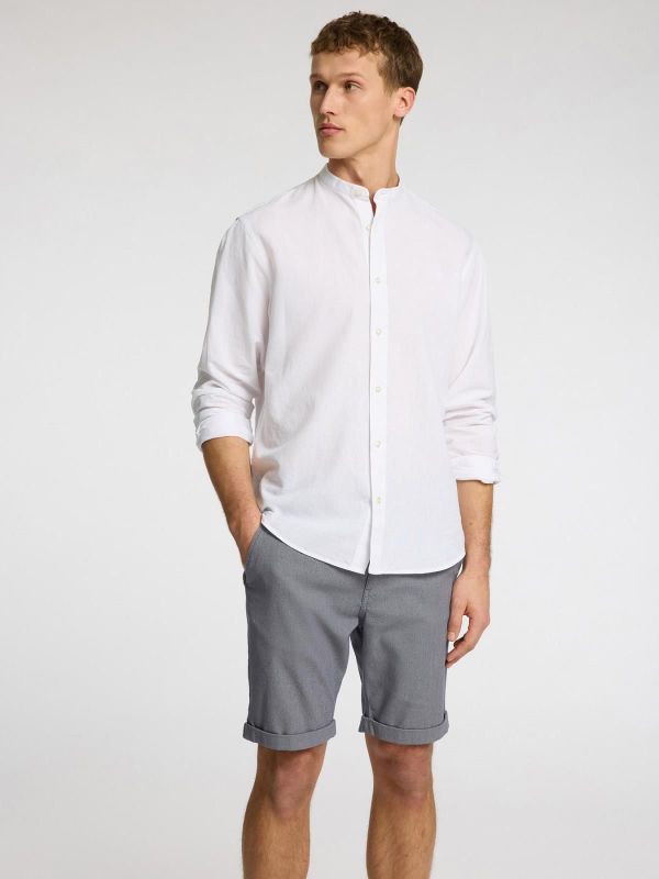 SLH Slim-Luton Flex Shorts Oceana  (16092357 OCEANA OATMEAL) - Caramel (Sint-Job-in-’t-Goor)