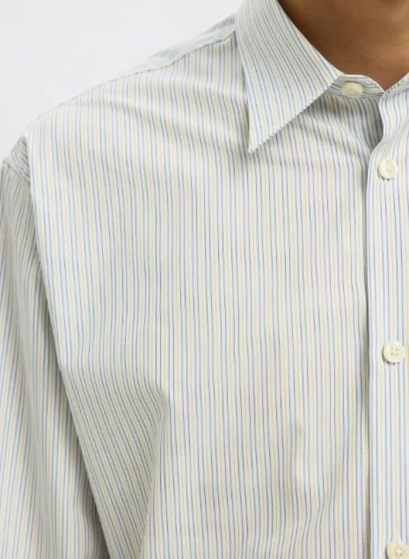Selected Homme Ctmben Stripe LS Shirt Cashmere Blue Multi Stripes  (16099305 CASHMERE BLUE ) - Caramel (Sint-Job-in-’t-Goor)