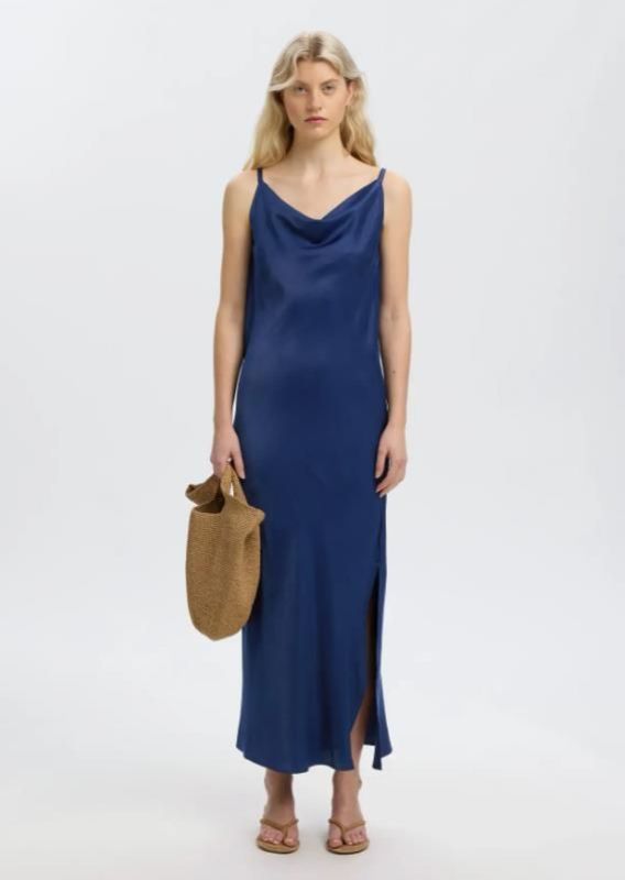 SLF Giona Slim Ankle Strap Dress Ocean Cavern  (16100646 OCEAN CAVERN) - Caramel (Sint-Job-in-’t-Goor)