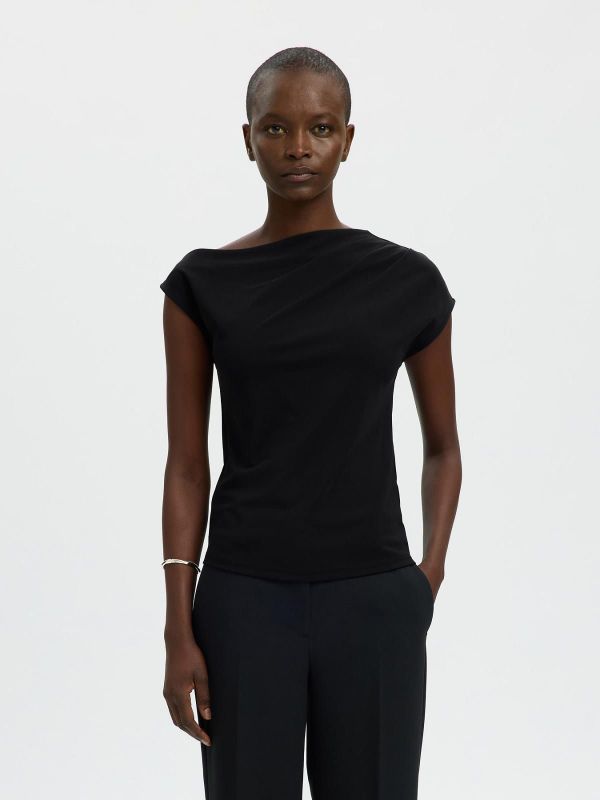 SLF Molly SS Top Black  (16100727 BLACK) - Caramel (Sint-Job-in-’t-Goor)