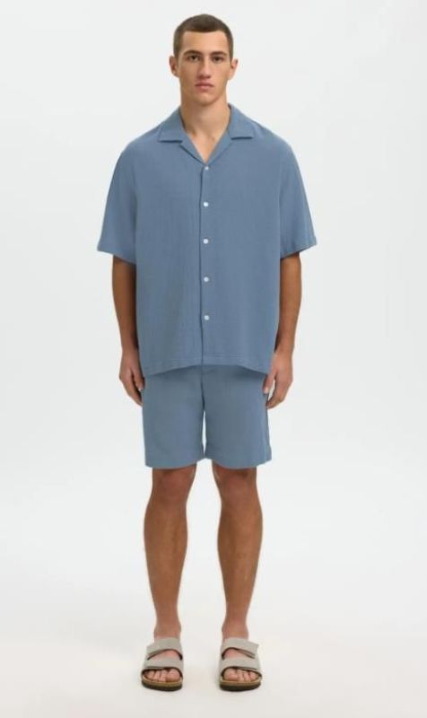 SLH Regcal Short Blue Mirage  (16101249 Blue Mirage) - Caramel (Sint-Job-in-’t-Goor)