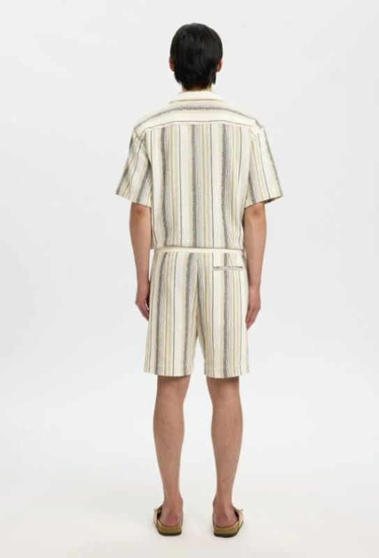 SLH Regcal Shorts Egret Brown Multi  (16101249 Egret Brown Multi) - Caramel (Sint-Job-in-’t-Goor)