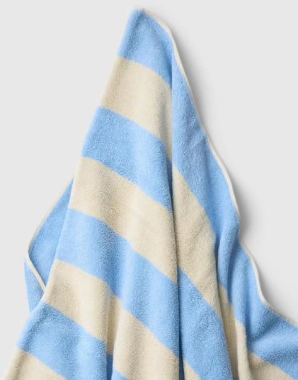 SLH Gio Towel Blue Stripes  (16101661 Blue Stripes) - Caramel (Sint-Job-in-’t-Goor)