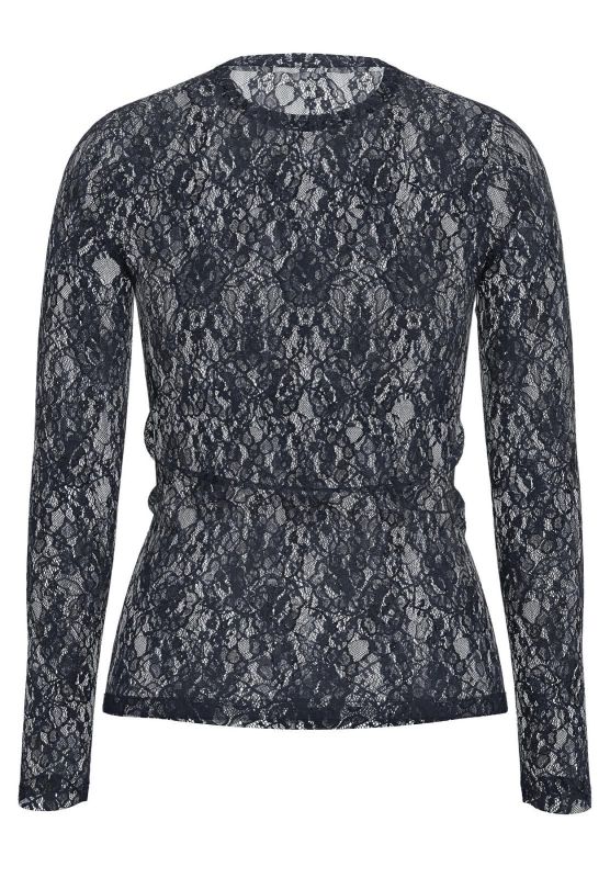 SLF Mista LS O-Neck Top Dark Sapphire  (16101951 DARK SAPPHIRE) - Caramel (Sint-Job-in-’t-Goor)