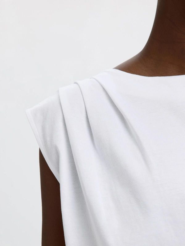 SLF Calli SL Top Bright White  (16101452 BRIGHT WHITE) - Caramel (Sint-Job-in-’t-Goor)