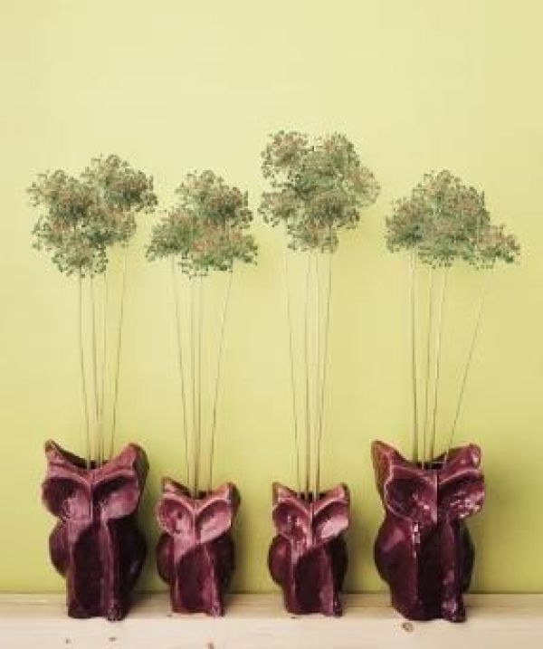 Serax Vaas Uil S Aubergine  (B7325002-405) - Caramel (Sint-Job-in-’t-Goor)
