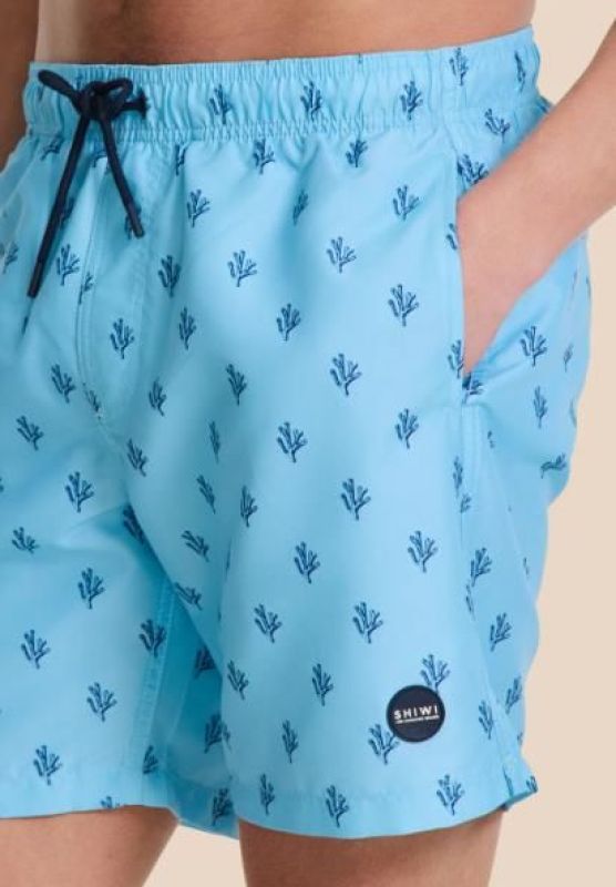 Shiwi Swimshort Mike Sketched Coral Blue Sky  (1525107456-6713) - Caramel (Sint-Job-in-’t-Goor)